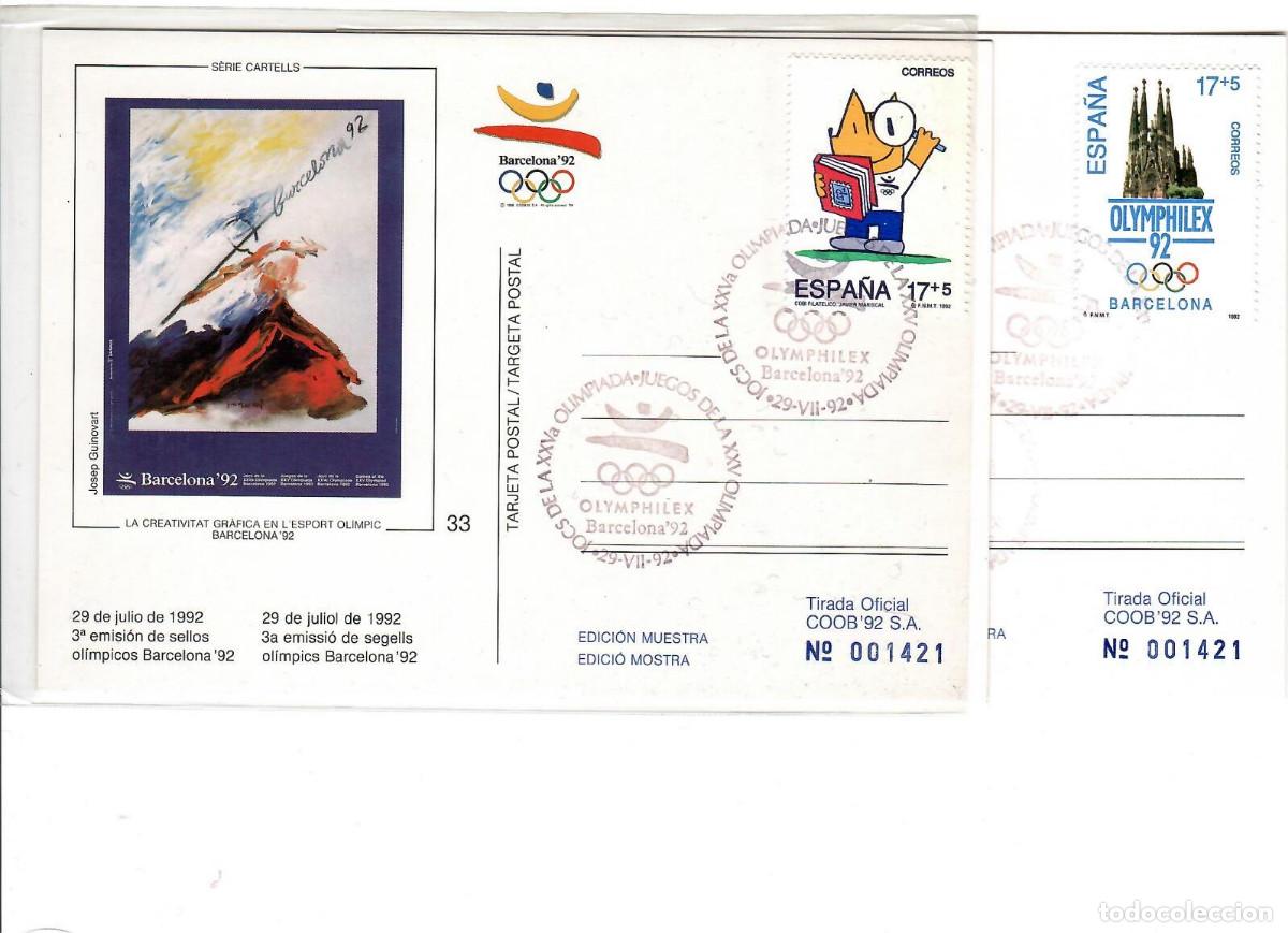 Sellos: COLECCION COMPLETA TARJETAS COOB 92 MATASELLADAS - Foto 12