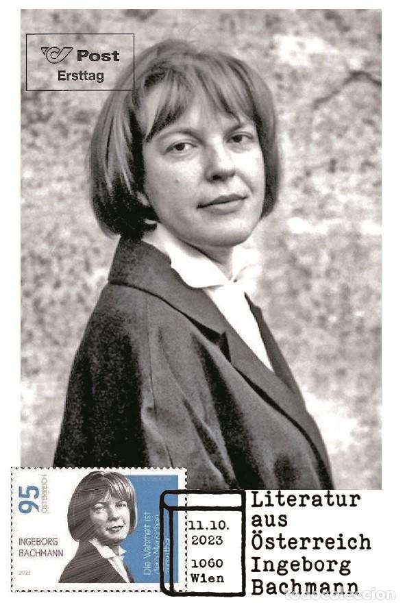 Sellos: Austria 2023 - Ingeborg Bachmann carte maximum - Foto 1