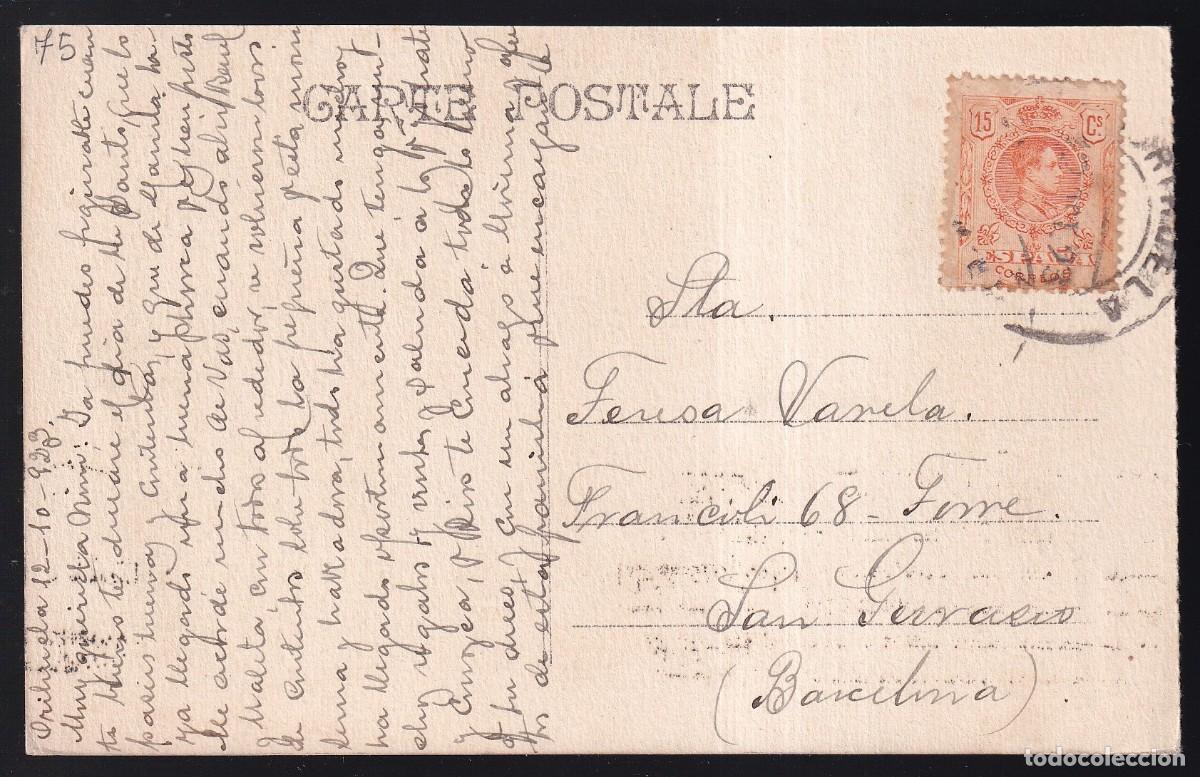 Sellos: TP Circulada Orihuela a Barcelona, octubre 1923. - Foto 1