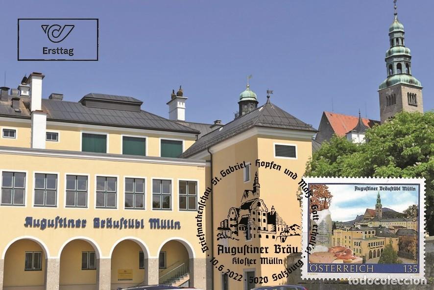 Sellos: Austria 2022 - Augustiner Braustubl Mulln carte maximum - Foto 1