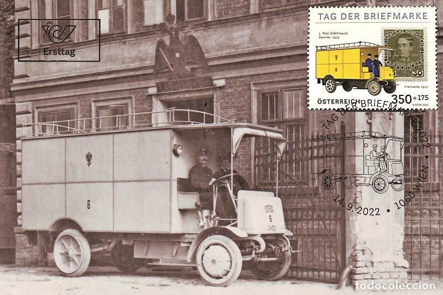 Sellos: Austria 2022 - Tag der Briefmarke carte maximum - Foto 1