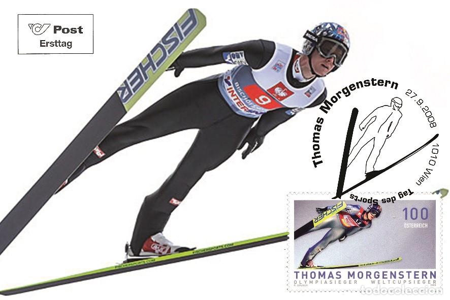 Sellos: Austria 2008 - Thomas Morgenstern carte maximum - Foto 1