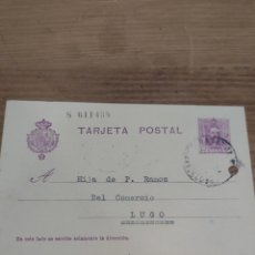 Sellos: CANET DE MAR 1929 TARJETA POSTAL ALFONSO XIII BARCELONA