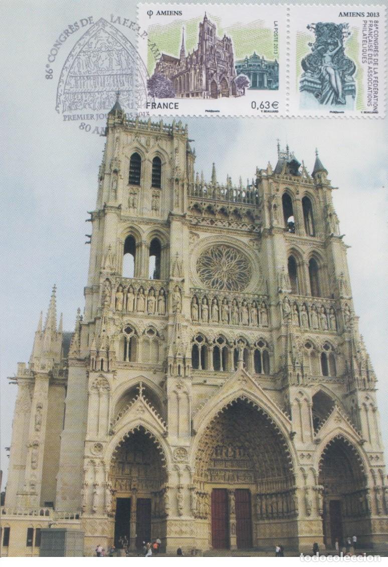 Sellos: France 2013 - Amiens carte maximum - Foto 1