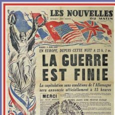Sellos: FRANCE 2015 - LA GUERRE EST FINIE 70 ANIV. 8 MAI 1945 CARTE MAXIMUM