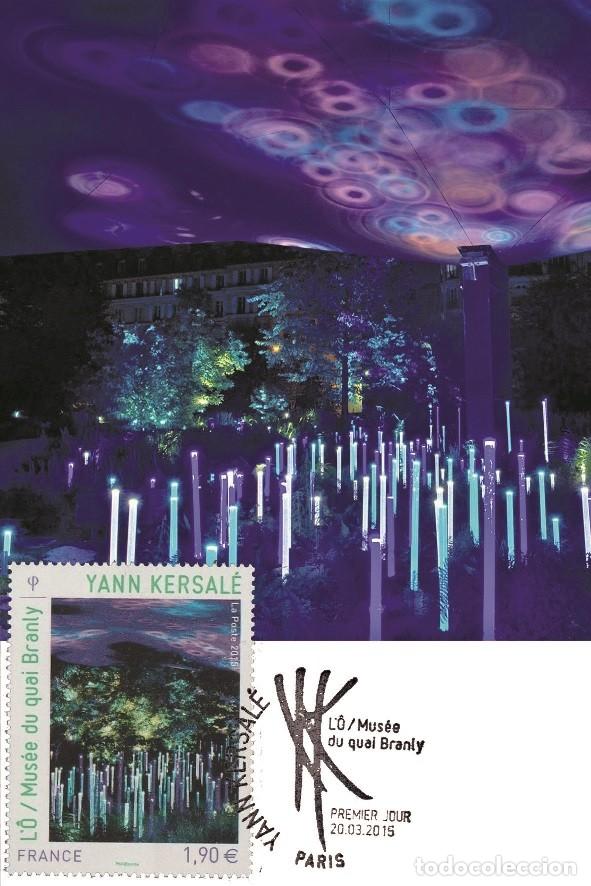 Sellos: France 2015 - Yann Kersal&eacute; carte maximum - Foto 1