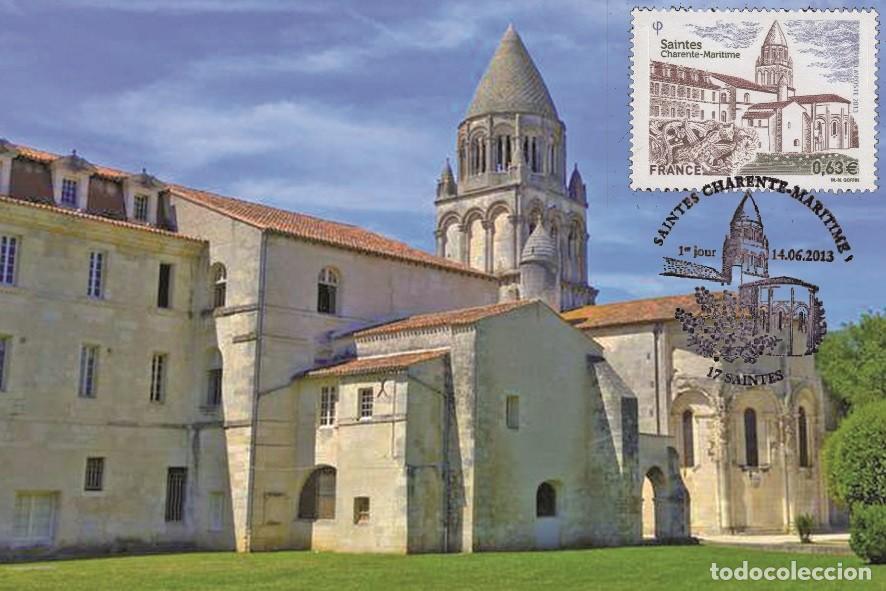 Sellos: France 2013 - Saintes Charente-Maritime carte maximum - Foto 1