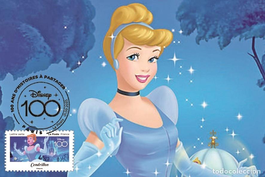 Sellos: France 2023 - Disney Cent. - Cendrillon carte maximum - Foto 1