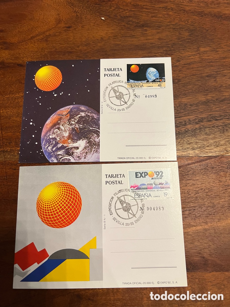 Sellos: Tarjetas postales Expo 1992 - Foto 1