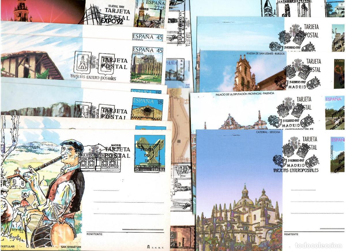 Sellos: LOTE DE TARJETAS Y AEROGRAMAS MATASELLADOS - Foto 1