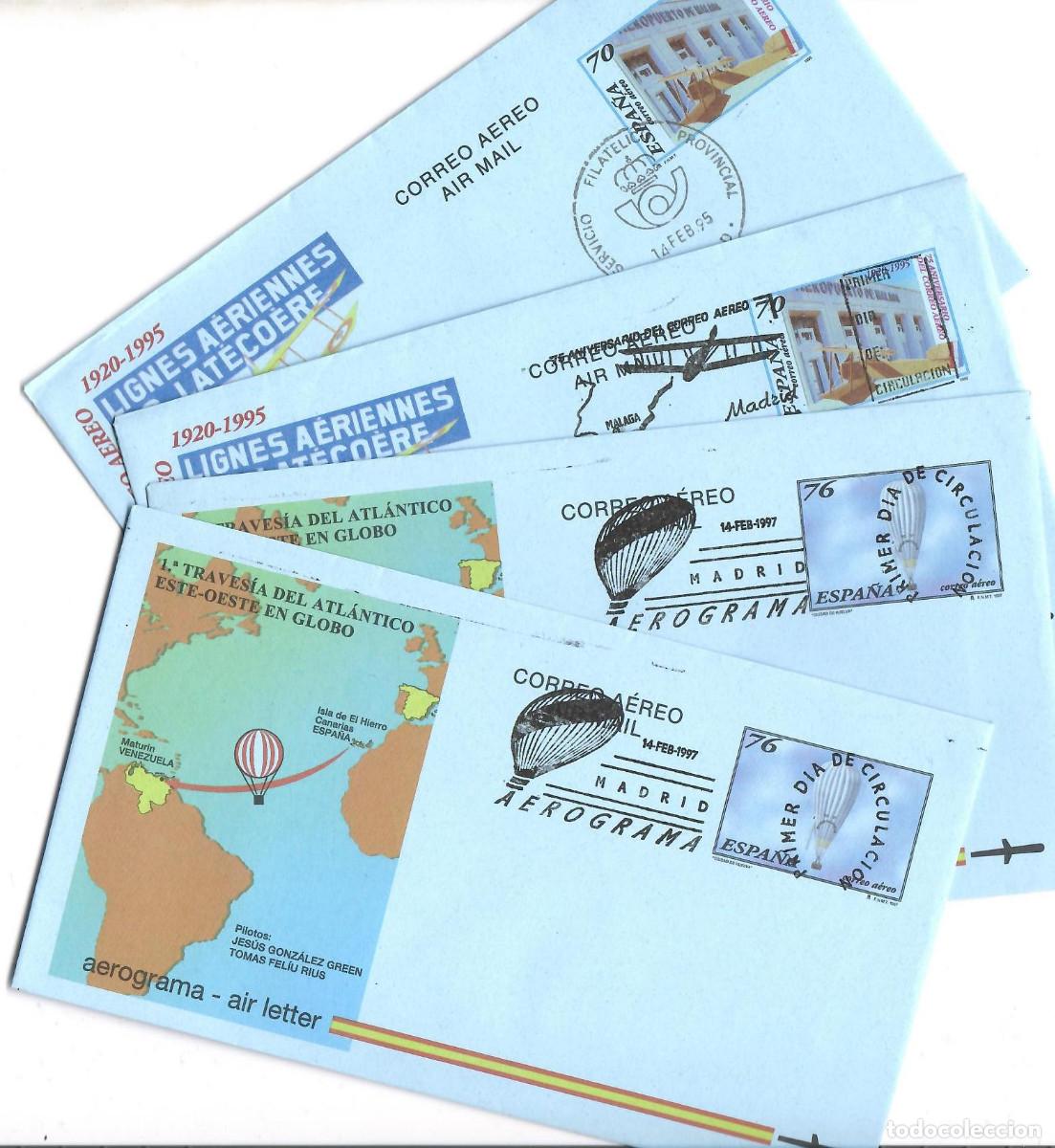 Sellos: LOTE DE TARJETAS Y AEROGRAMAS MATASELLADOS - Foto 3