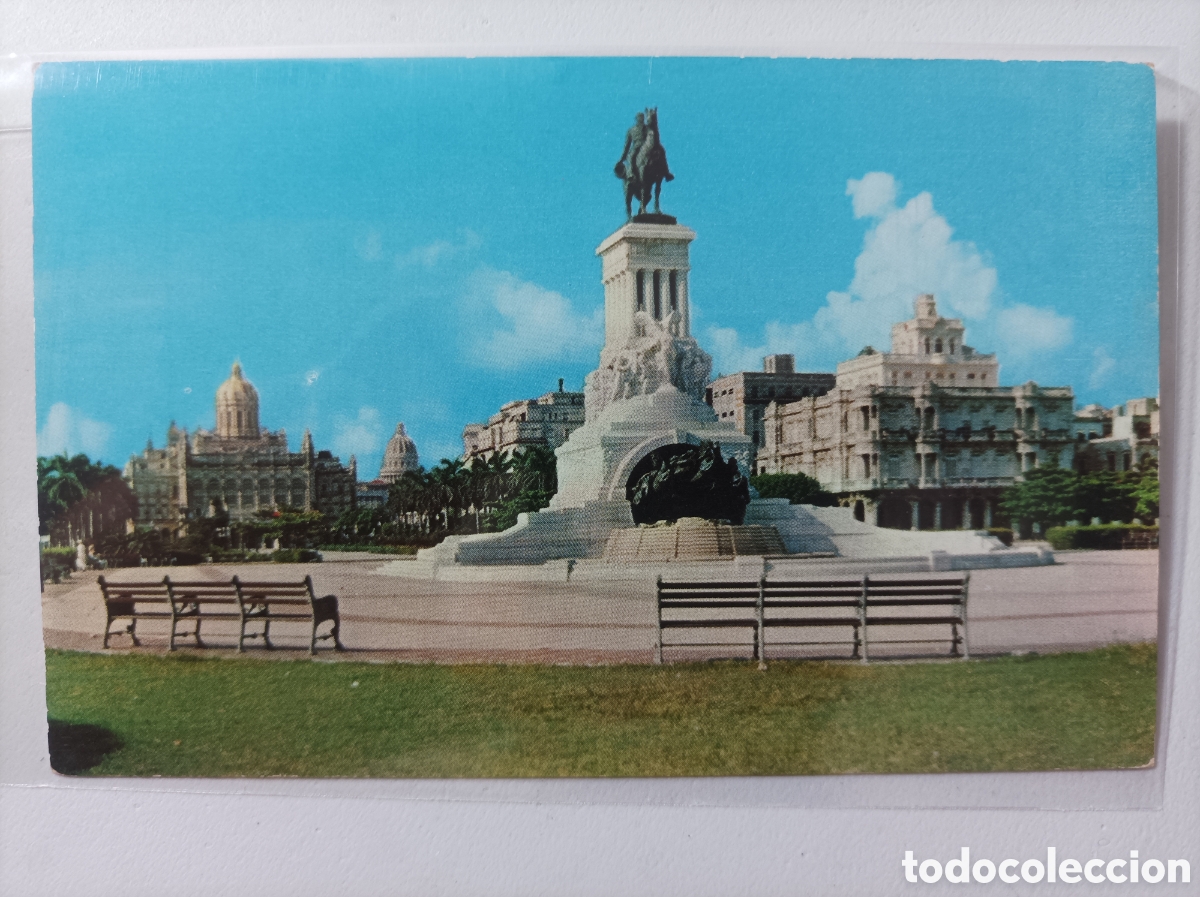 Sellos: Cuba, tarjeta postal con la imagen del monumento a M&aacute;ximo G&oacute;mez - Foto 1