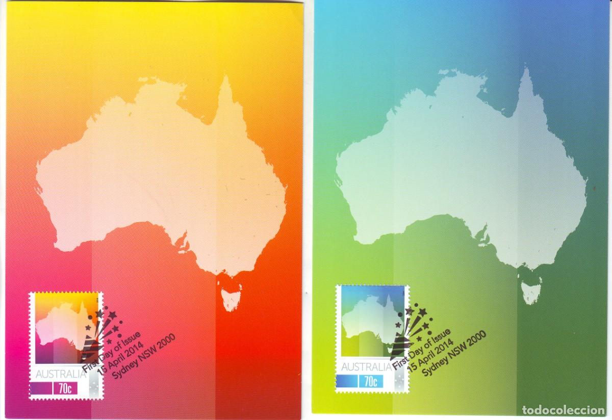 Sellos: DOS TARJETAS DE AUSTRALIA - Foto 1