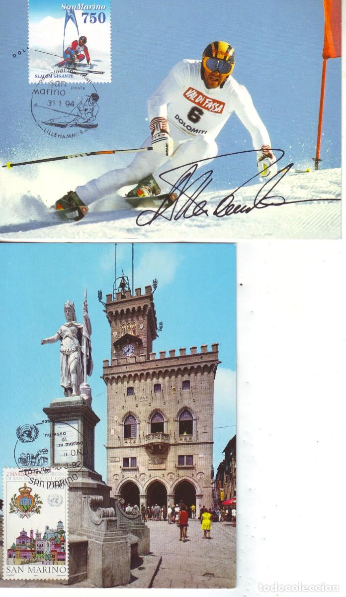 Sellos: DOS TARJETAS DE SAN MARINO - Foto 1