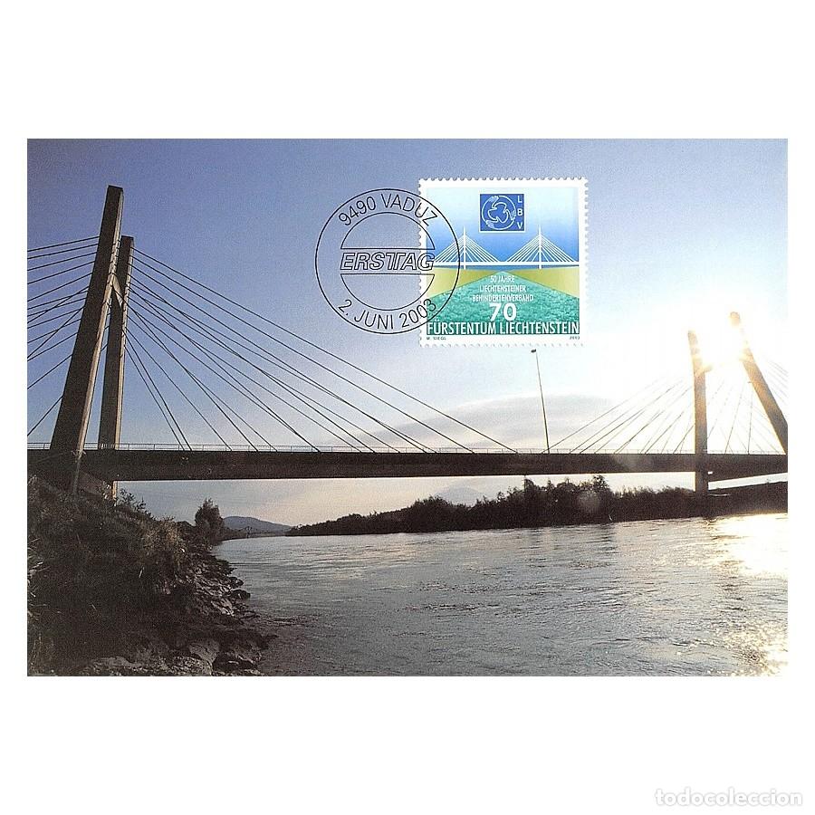 Sellos: Liechtenstein 2003 [MAX] Tarjeta M&aacute;xima Puentes (N) - Foto 1