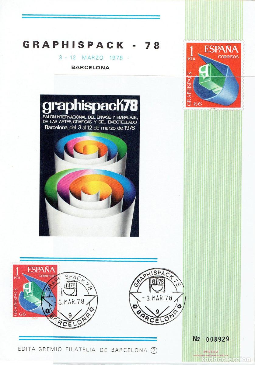 Sellos: FT0420. FILATELIA. 1978, Tarjeta Maxima Graphispack-78 - Foto 1