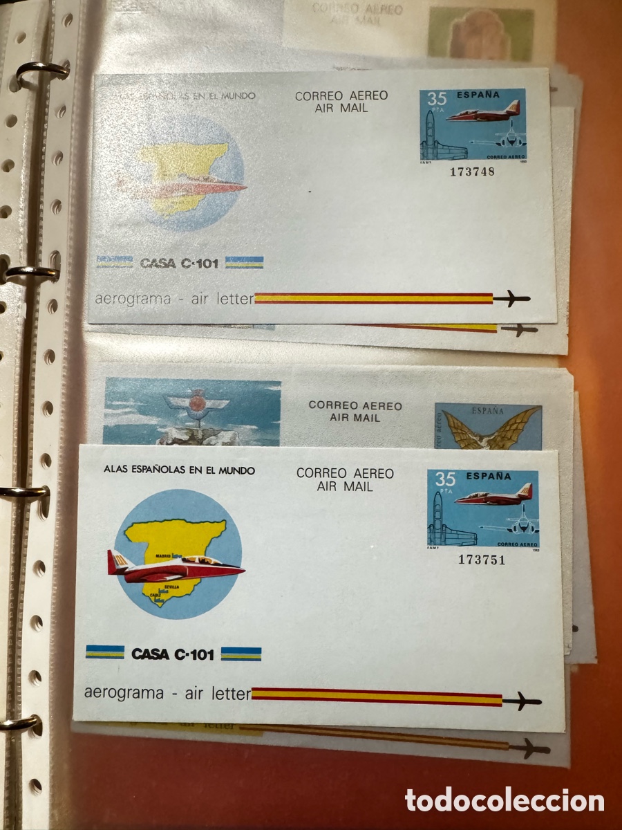 Sellos: Lote 25 sobres correo aereo - Foto 6