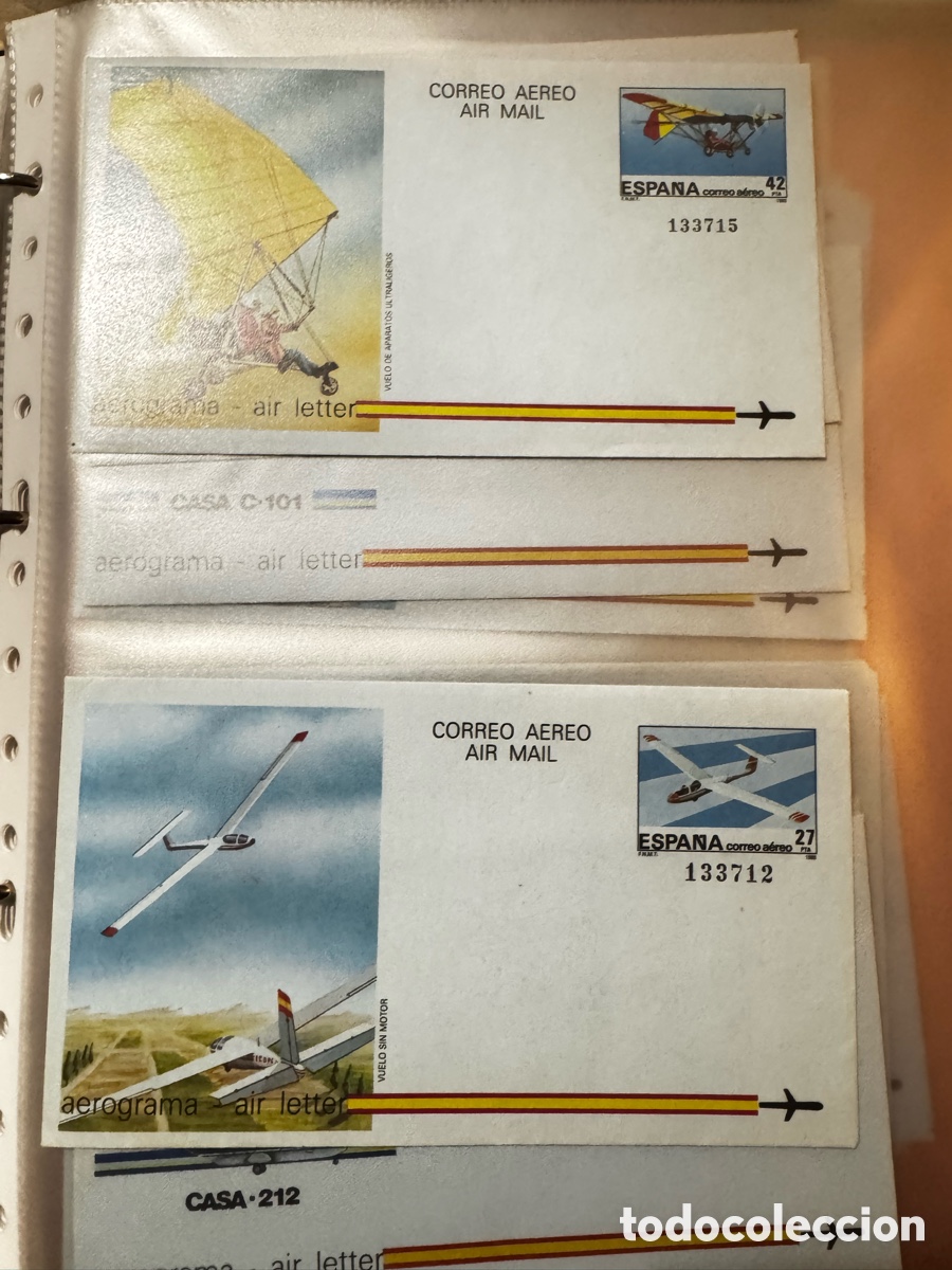 Sellos: Lote 25 sobres correo aereo - Foto 8