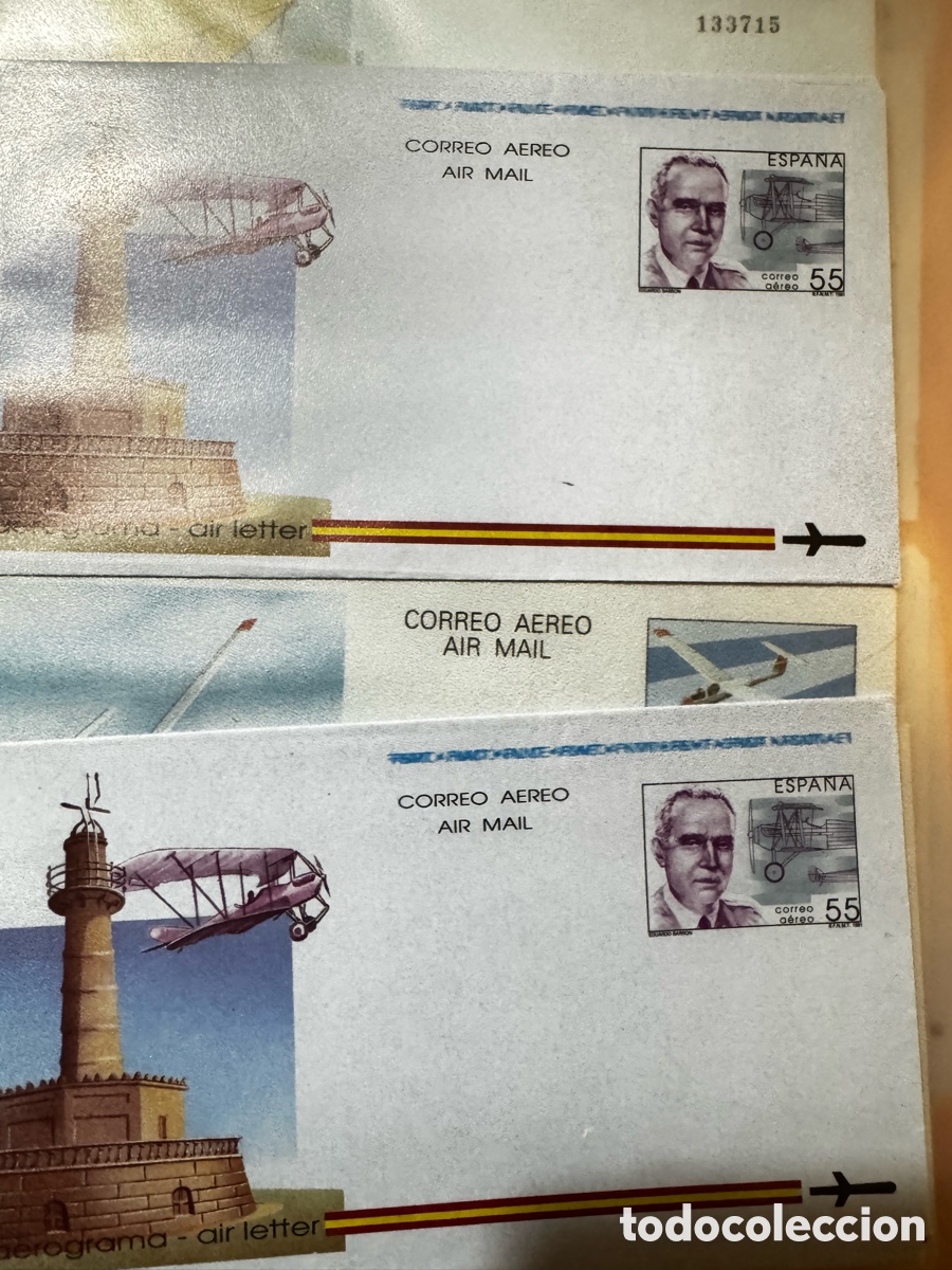 Sellos: Lote 25 sobres correo aereo - Foto 9