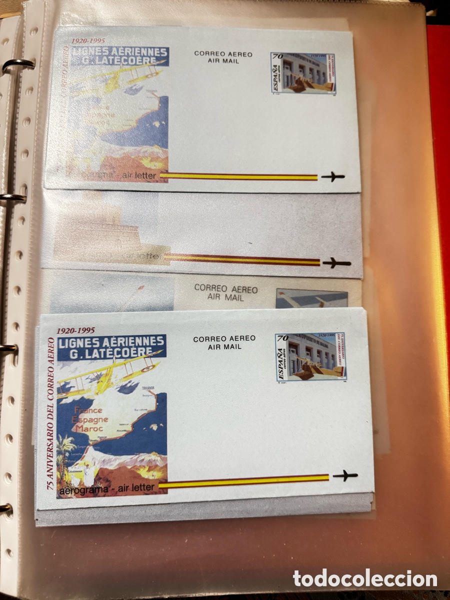 Sellos: Lote 25 sobres correo aereo - Foto 10