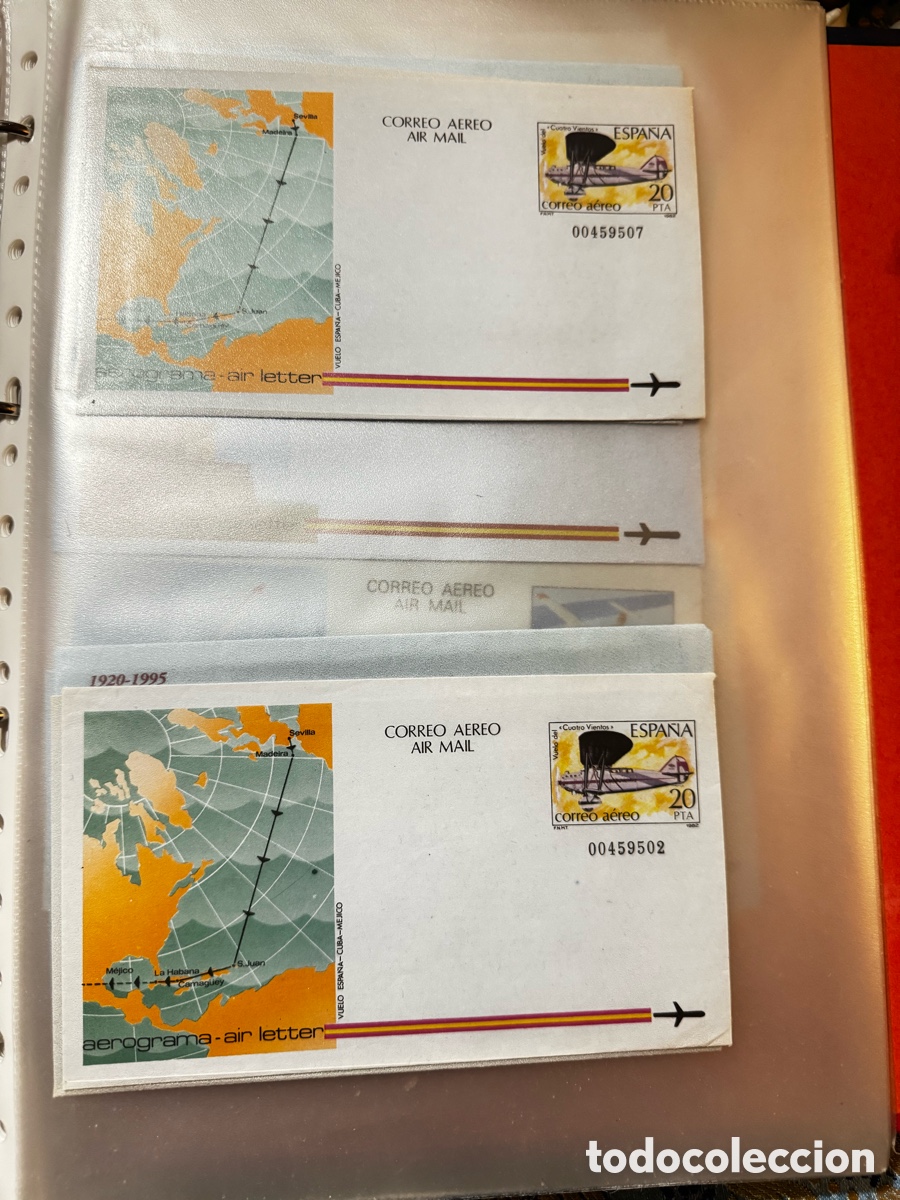 Sellos: Lote 25 sobres correo aereo - Foto 12