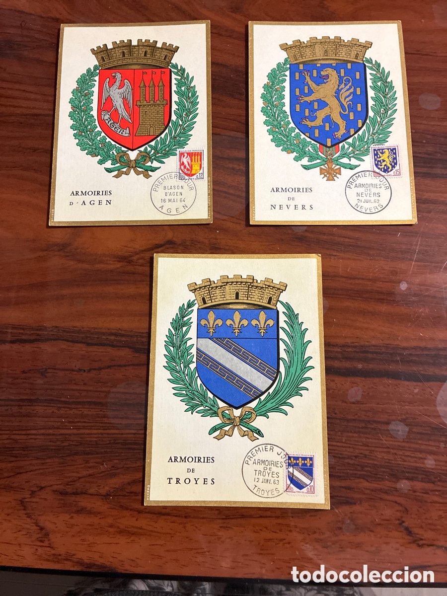 Sellos: Tarjetas postales de Escudos de Armas - Foto 1