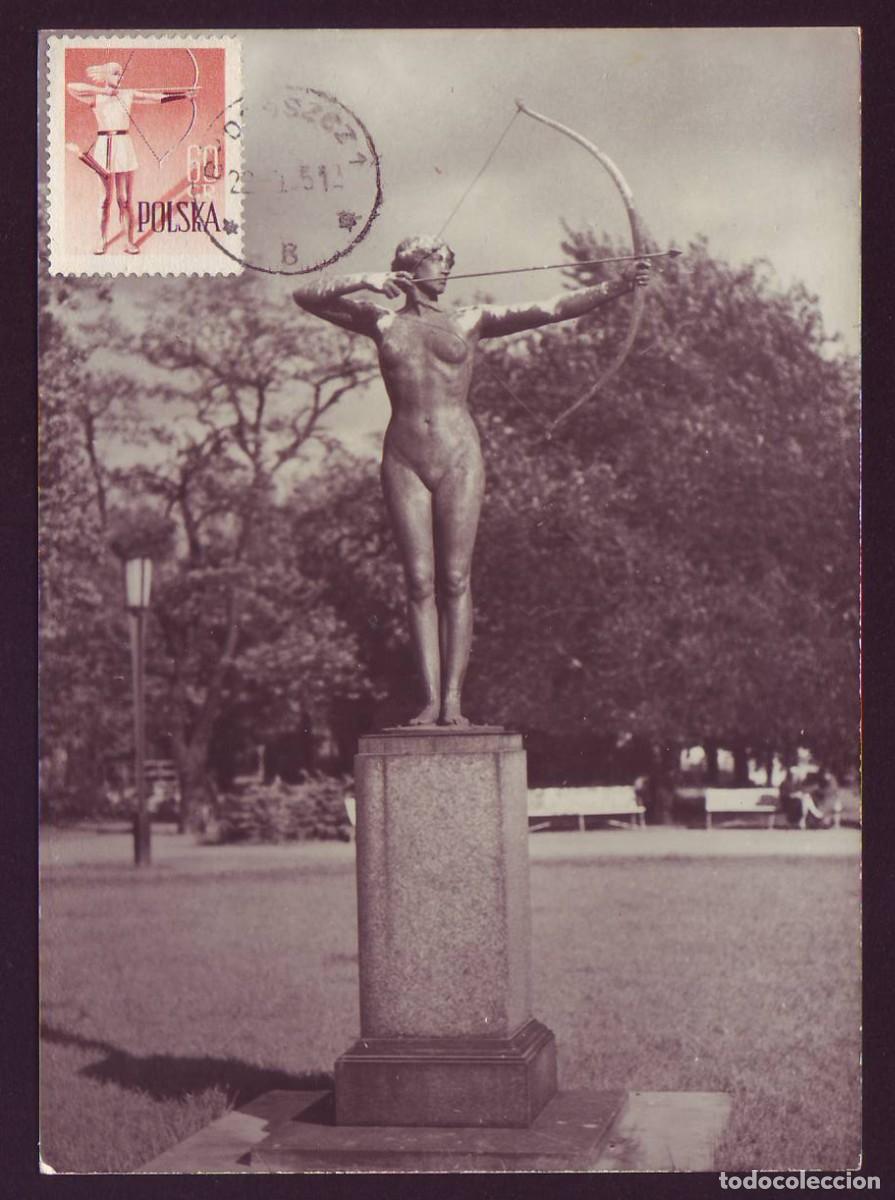 Sellos: Tarjeta M&aacute;xima - Polonia, 1959 | La Arquera | Yvert: 953 - Michel: 1087