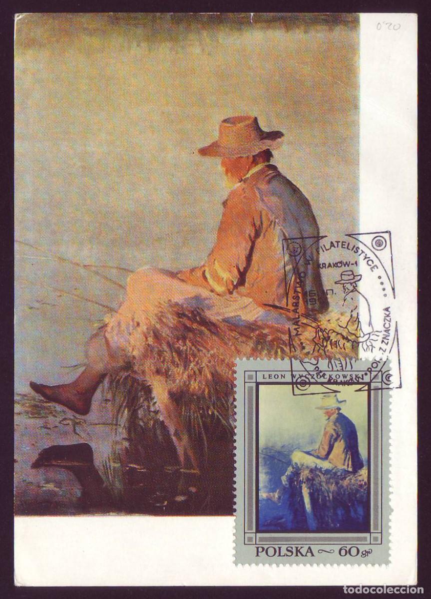 Sellos: Tarjeta M&aacute;xima - Polonia, 1968 | Fisherman (Wycz&oacute;łkowski) | Yv: 1715 - Mi: 1865 - SG: 1845