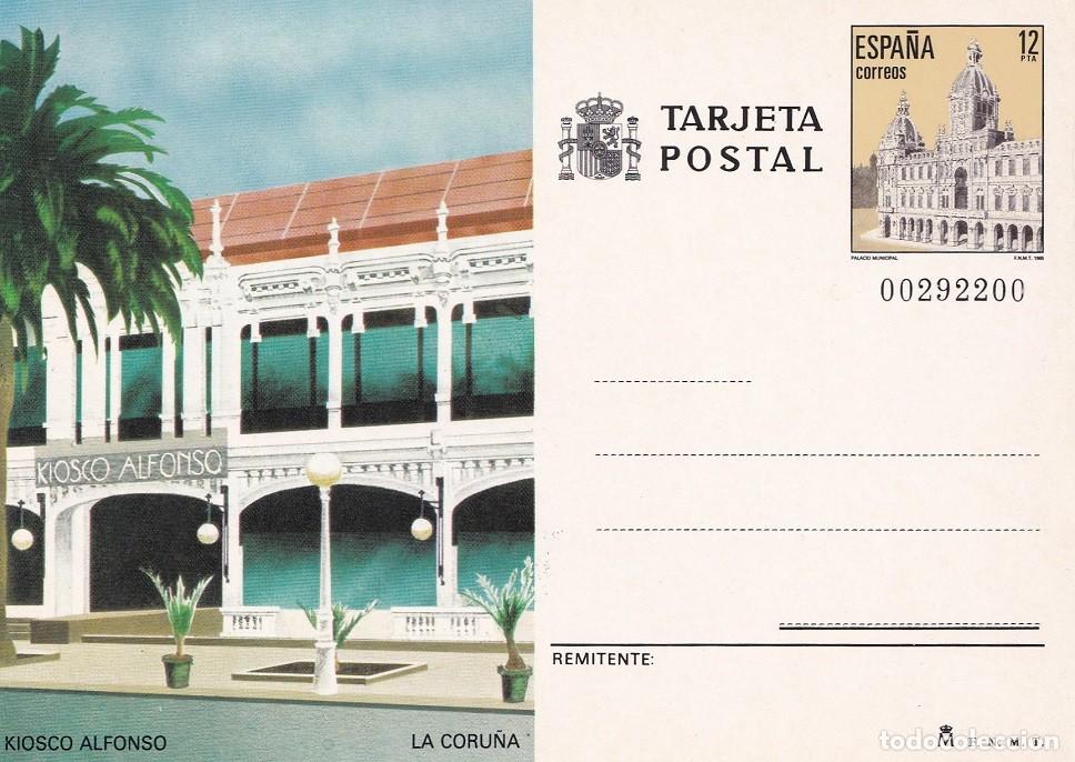 Sellos: Tarjeta Entero Postal - Kiosco Alfonso - La Coru&ntilde;a - Edifil 139