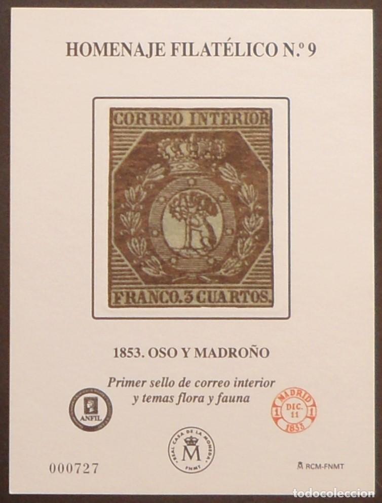 Sellos: 2013-ESPA&Ntilde;A-HOMENAJE FILATELICO N&ordm; 9-1853-OSO Y MADRO&Ntilde;O