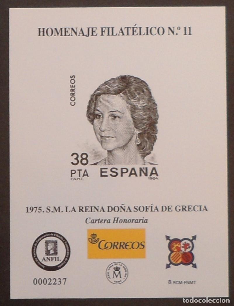 Sellos: 2013-ESPA&Ntilde;A-HOMENAJE FILATELICO N&ordm; 11-1975.S.M. LA REINA DO&Ntilde;A SOFIA DE GRECIA