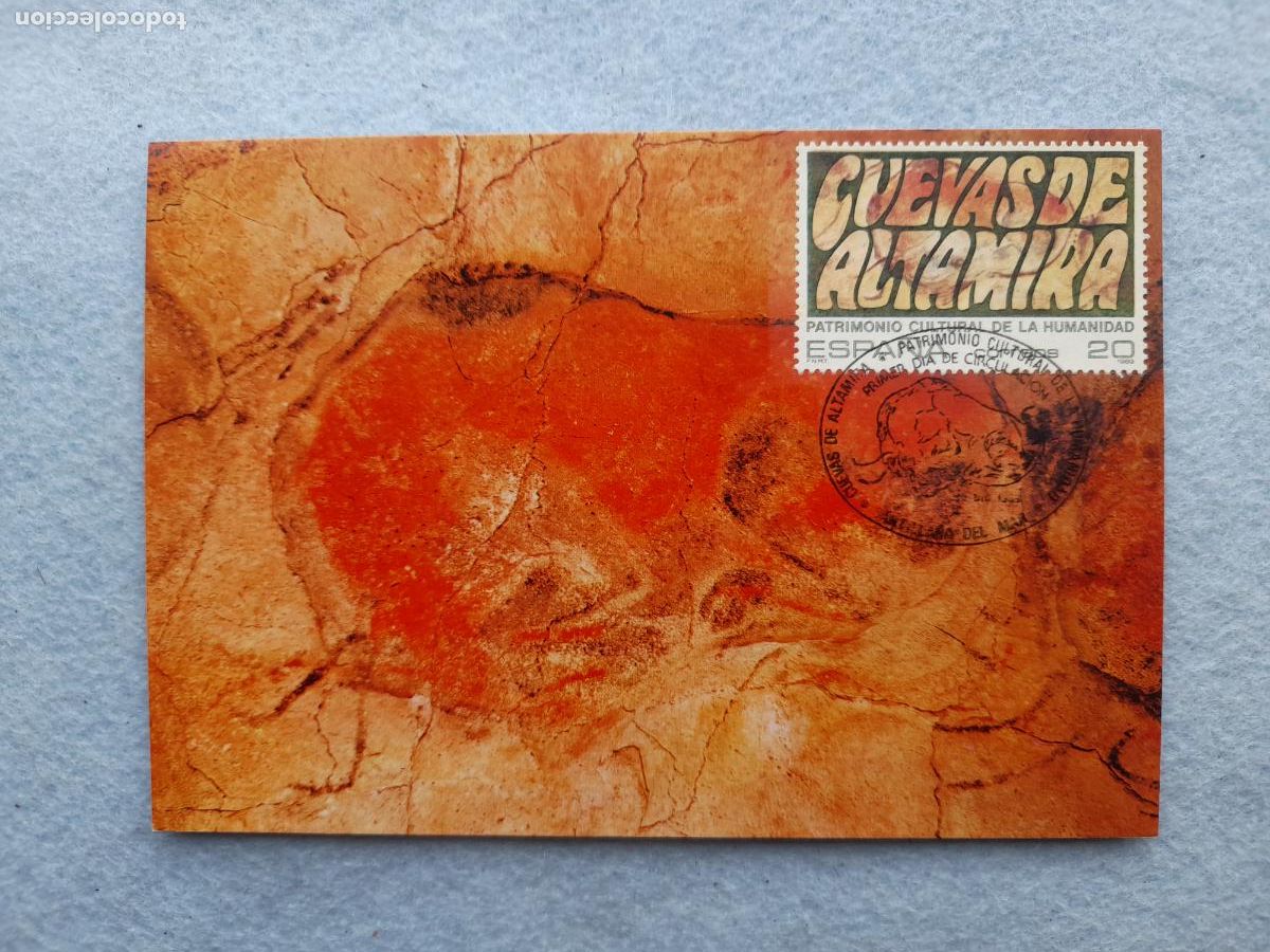 Francobolli: Tarjeta M&aacute;xima. Cuevas de Altamira. Santillana del Mar. Cantabria. A&ntilde;o 1989.