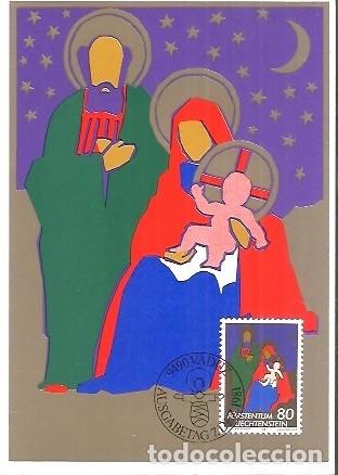 Sellos: CARTE MAXIMUM Nr 28 SONDEMARKEN WEIHNACHTEN 1981 VADUZ LIECHTEINSTEIN