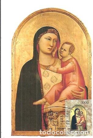 Sellos: COLLEZIONI VATICANE D'ARTE NEGLI STATI UNITI AMERICA B DADDI MADONNA COL BAMBINO ROMA APPARTAMENTO P