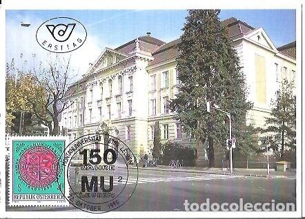 Sellos: ERSTTAG MONTANUNIVERSITAT LEOBEN GEGRUNDET 1840 MERIO PHIL