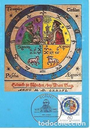 Sellos: MAXIMUMKARTEN 400 JAHRE GREGORIANISCHER KALENDER
