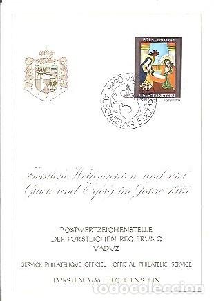 Sellos: POSTWERTZEICHENSTELLE DER FURSTLICHEN REGIERUNG VADUZ LEICHTENSTEIN 1975