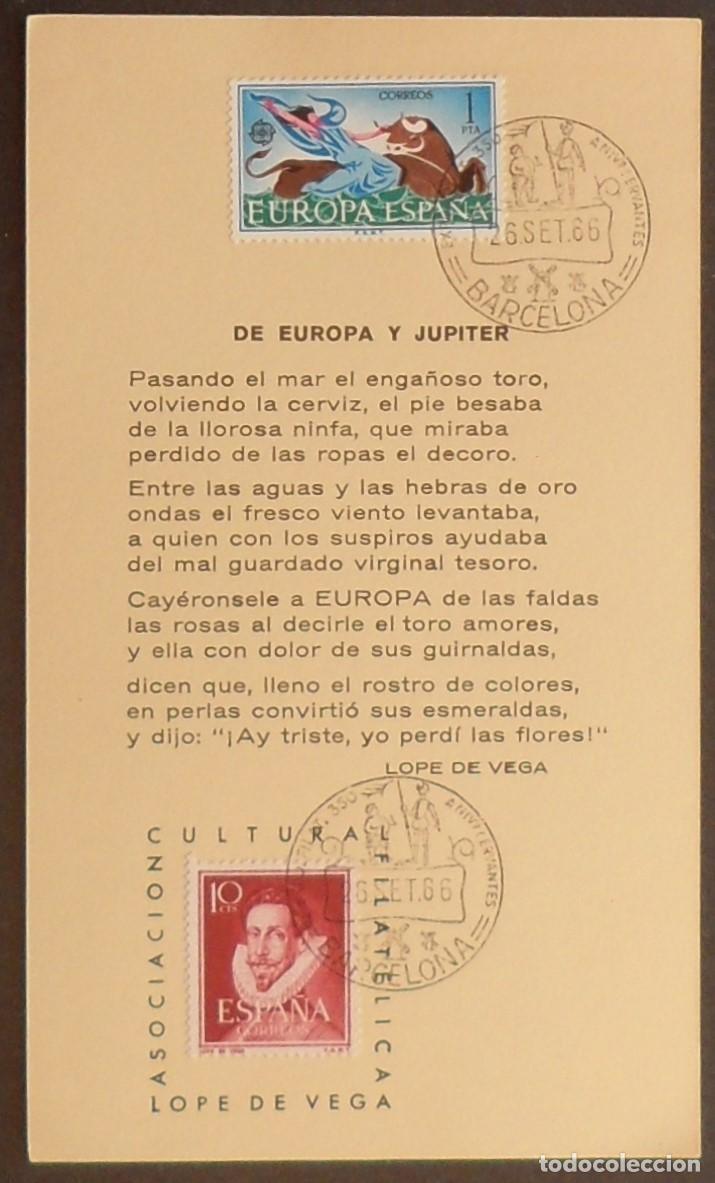 Stamps: 1966-ESPA&Ntilde;A-RECUERDOS FILATELICOS-EXPOSICIONES Y HOMENAJES-VER FOTO-HOJITAS-HOJAS Y TARJETAS
