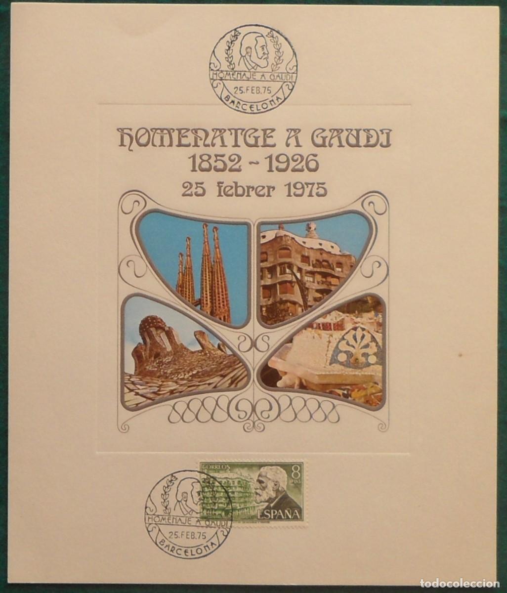 Sellos: 1974-ESPA&Ntilde;A-RECUERDOS FILATELICOS-EXPOSICIONES Y HOMENAJES-VER FOTO-HOJITAS-HOJAS Y TARJETAS