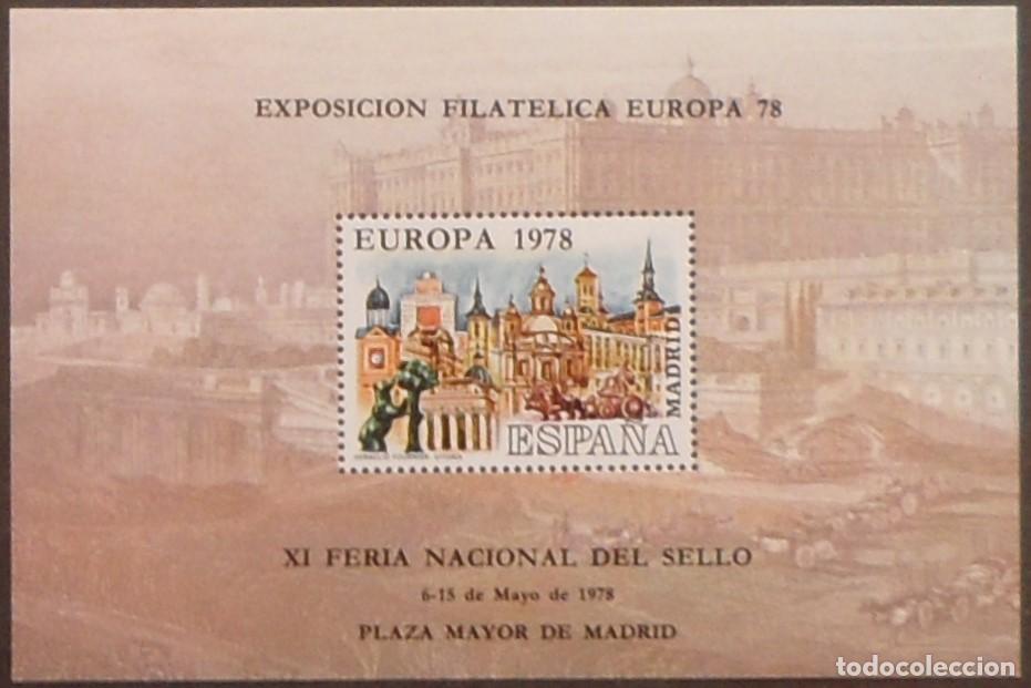 Sellos: 1978-ESPA&Ntilde;A-RECUERDOS FILATELICOS-EXPOSICIONES Y HOMENAJES-VER FOTO-HOJITAS-HOJAS Y TARJETAS