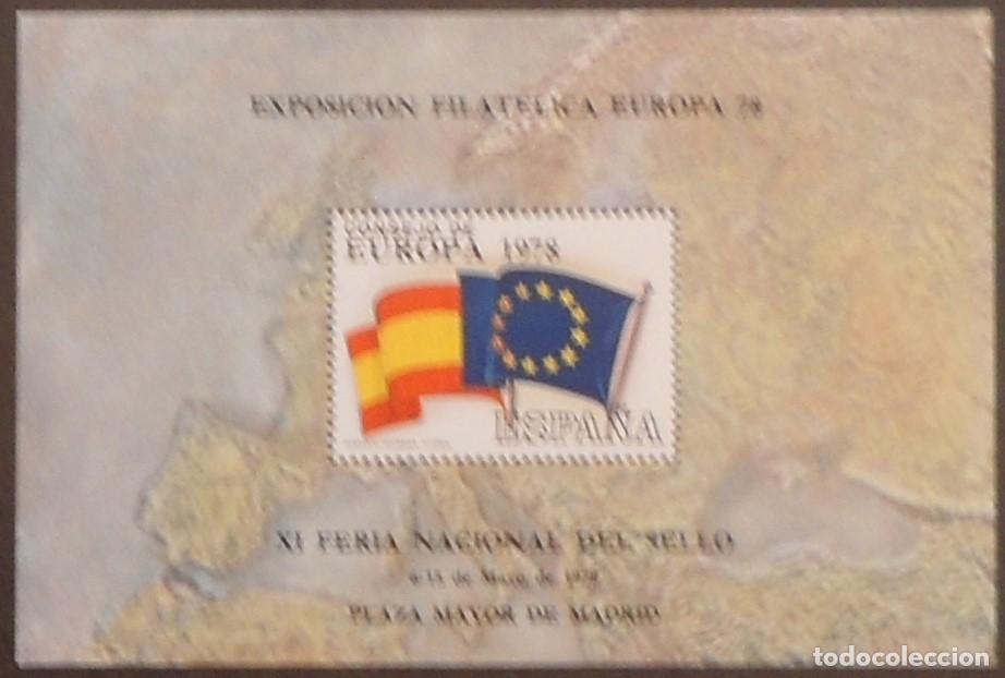 Sellos: 1978-ESPA&Ntilde;A-RECUERDOS FILATELICOS-EXPOSICIONES Y HOMENAJES-VER FOTO-HOJITAS-HOJAS Y TARJETAS