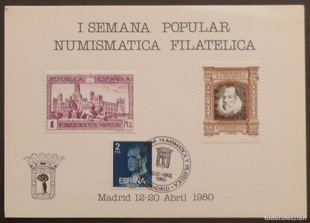 Sellos: 1980-ESPA&Ntilde;A-RECUERDOS FILATELICOS-EXPOSICIONES Y HOMENAJES-VER FOTO-HOJITAS-HOJAS Y TARJETAS