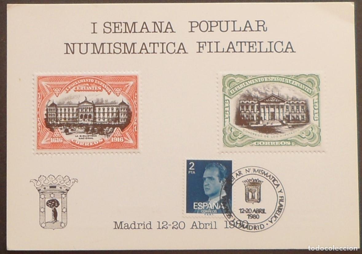 Sellos: 1980-ESPA&Ntilde;A-RECUERDOS FILATELICOS-EXPOSICIONES Y HOMENAJES-VER FOTO-HOJITAS-HOJAS Y TARJETAS