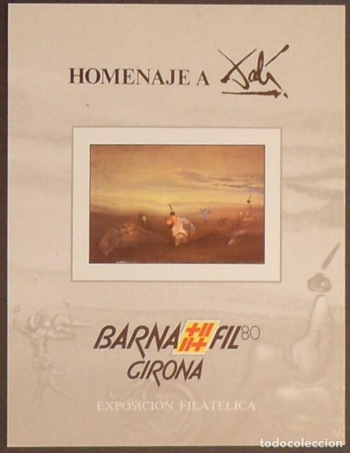 Sellos: 1980-ESPA&Ntilde;A-RECUERDOS FILATELICOS-EXPOSICIONES Y HOMENAJES-VER FOTO-HOJITAS-HOJAS Y TARJETAS