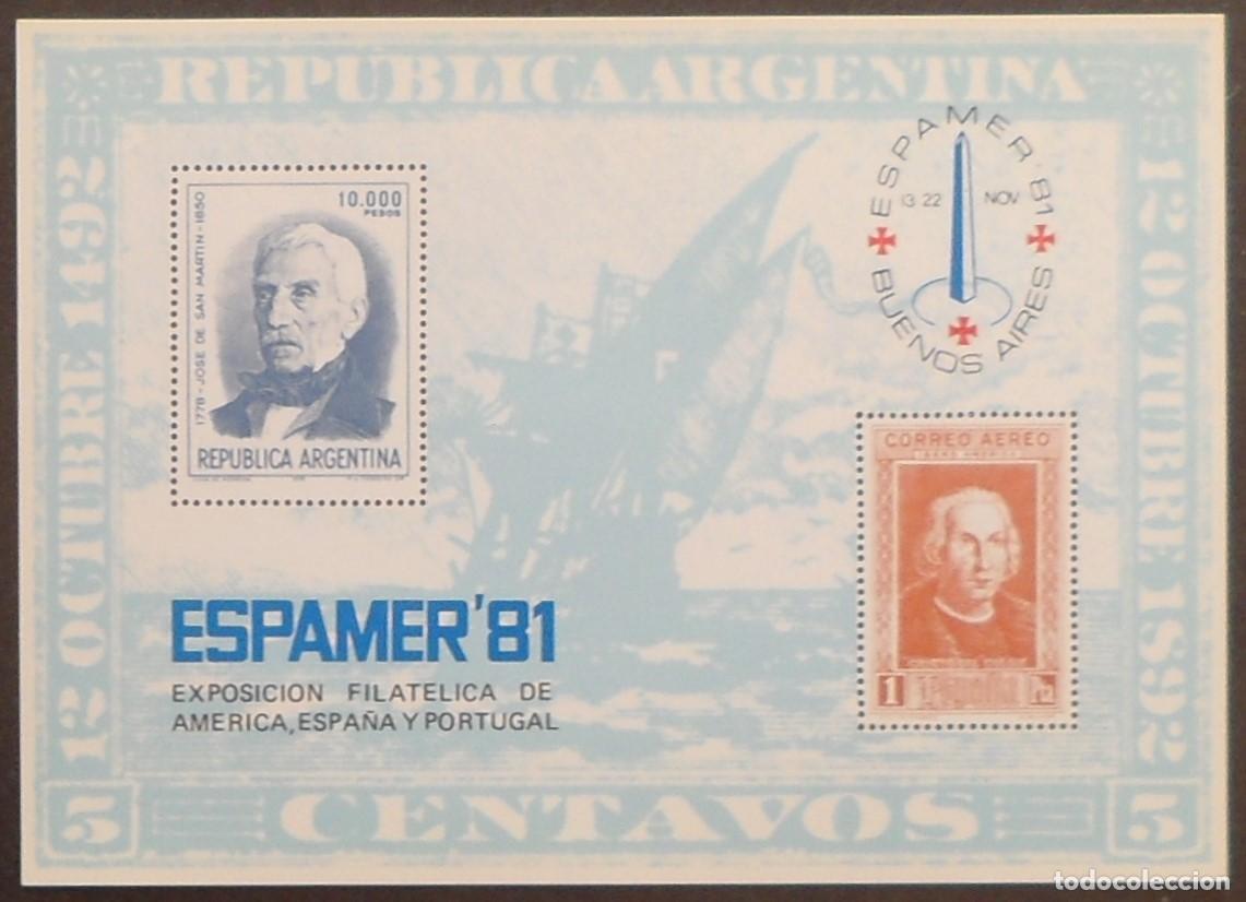 Sellos: 1981-ESPA&Ntilde;A-RECUERDOS FILATELICOS-EXPOSICIONES Y HOMENAJES-VER FOTO-HOJITAS-HOJAS Y TARJETAS