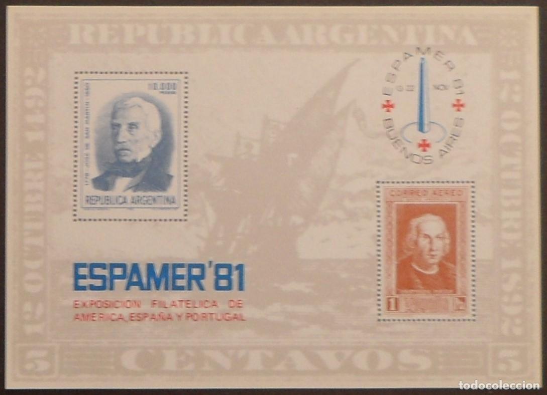 Sellos: 1981-ESPA&Ntilde;A-RECUERDOS FILATELICOS-EXPOSICIONES Y HOMENAJES-VER FOTO-HOJITAS-HOJAS Y TARJETAS