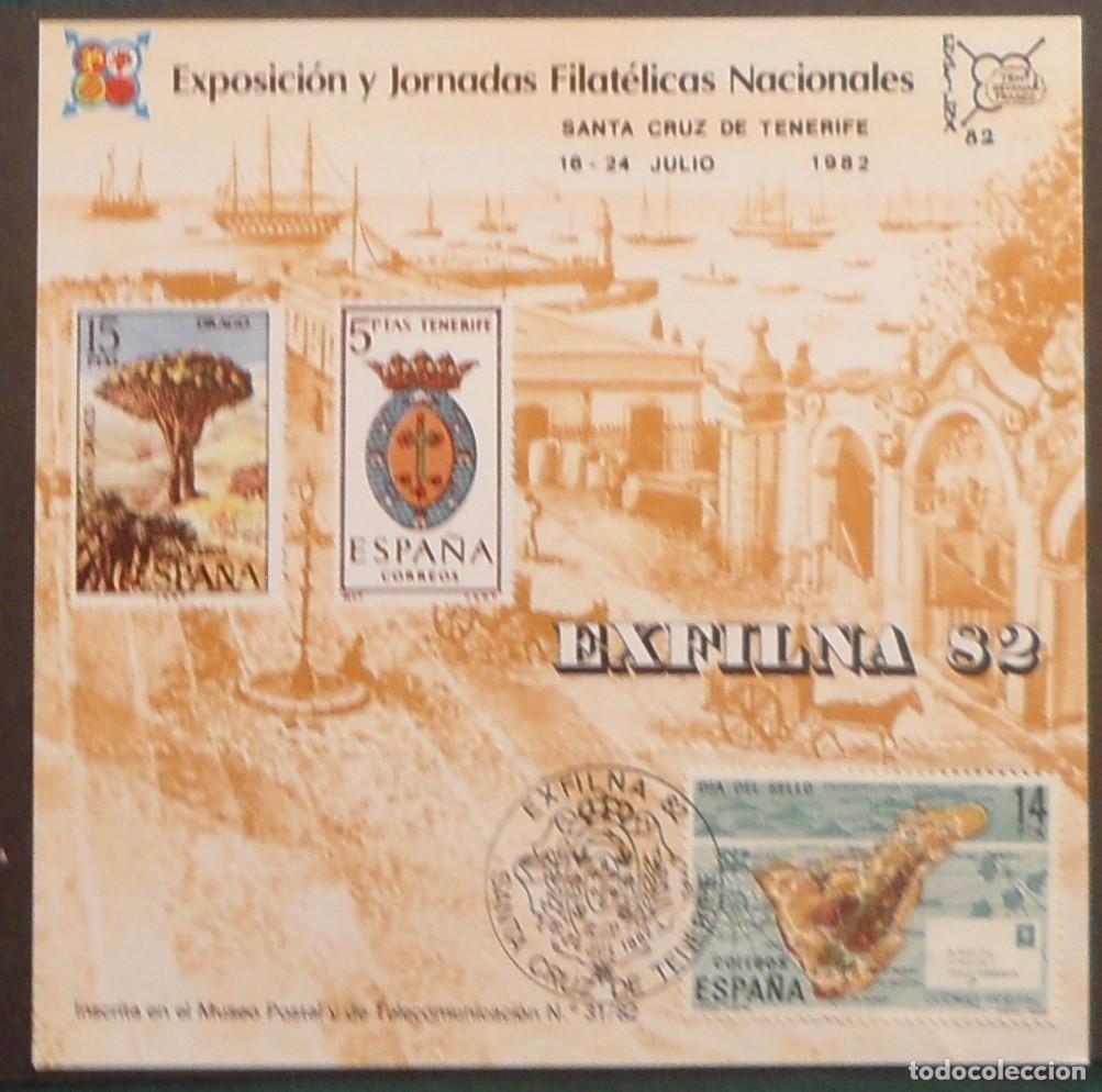 Sellos: 1982-ESPA&Ntilde;A-RECUERDOS FILATELICOS-EXPOSICIONES Y HOMENAJES-VER FOTO-HOJITAS-HOJAS Y TARJETAS