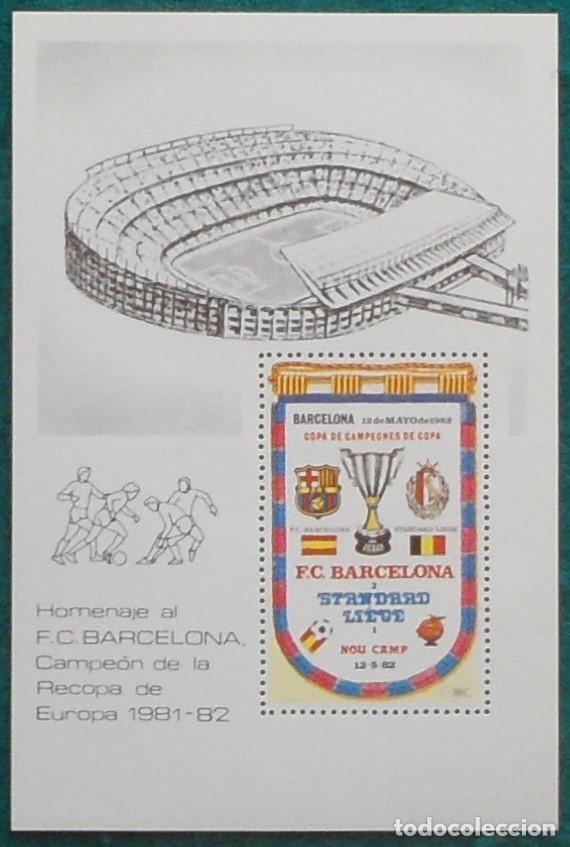 Sellos: 1982-ESPA&Ntilde;A-RECUERDOS FILATELICOS-EXPOSICIONES Y HOMENAJES-VER FOTO-HOJITAS-HOJAS Y TARJETAS