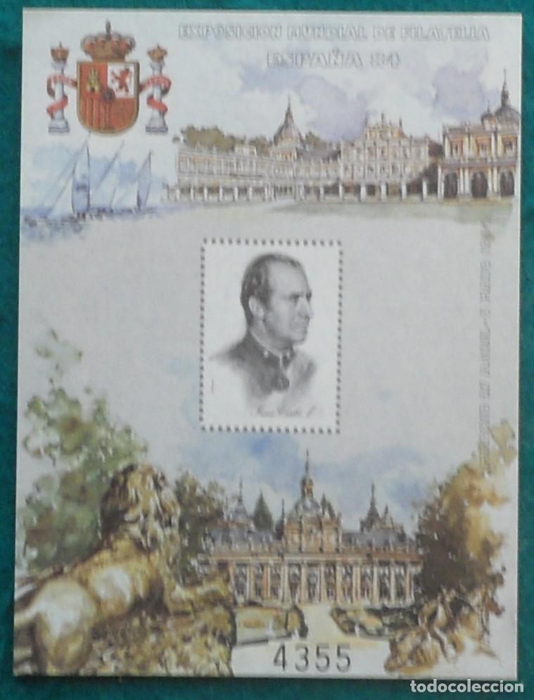 Sellos: 1984-ESPA&Ntilde;A-RECUERDOS FILATELICOS-EXPOSICIONES Y HOMENAJES-VER FOTO-HOJITAS-HOJAS Y TARJETAS