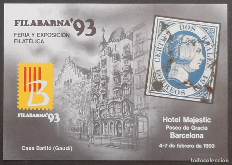 Sellos: 1993-ESPA&Ntilde;A-RECUERDOS FILATELICOS-EXPOSICIONES Y HOMENAJES-VER FOTO-HOJITAS-HOJAS Y TARJETAS